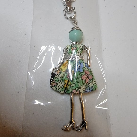 Purse Charm/Key Chain -Fashion Women Pastel Green - Picture 2 of 4